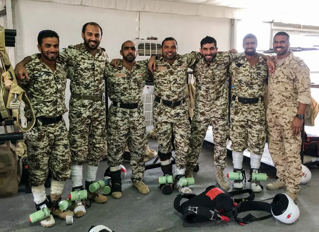 Bahrain Defense Forces paratroopers