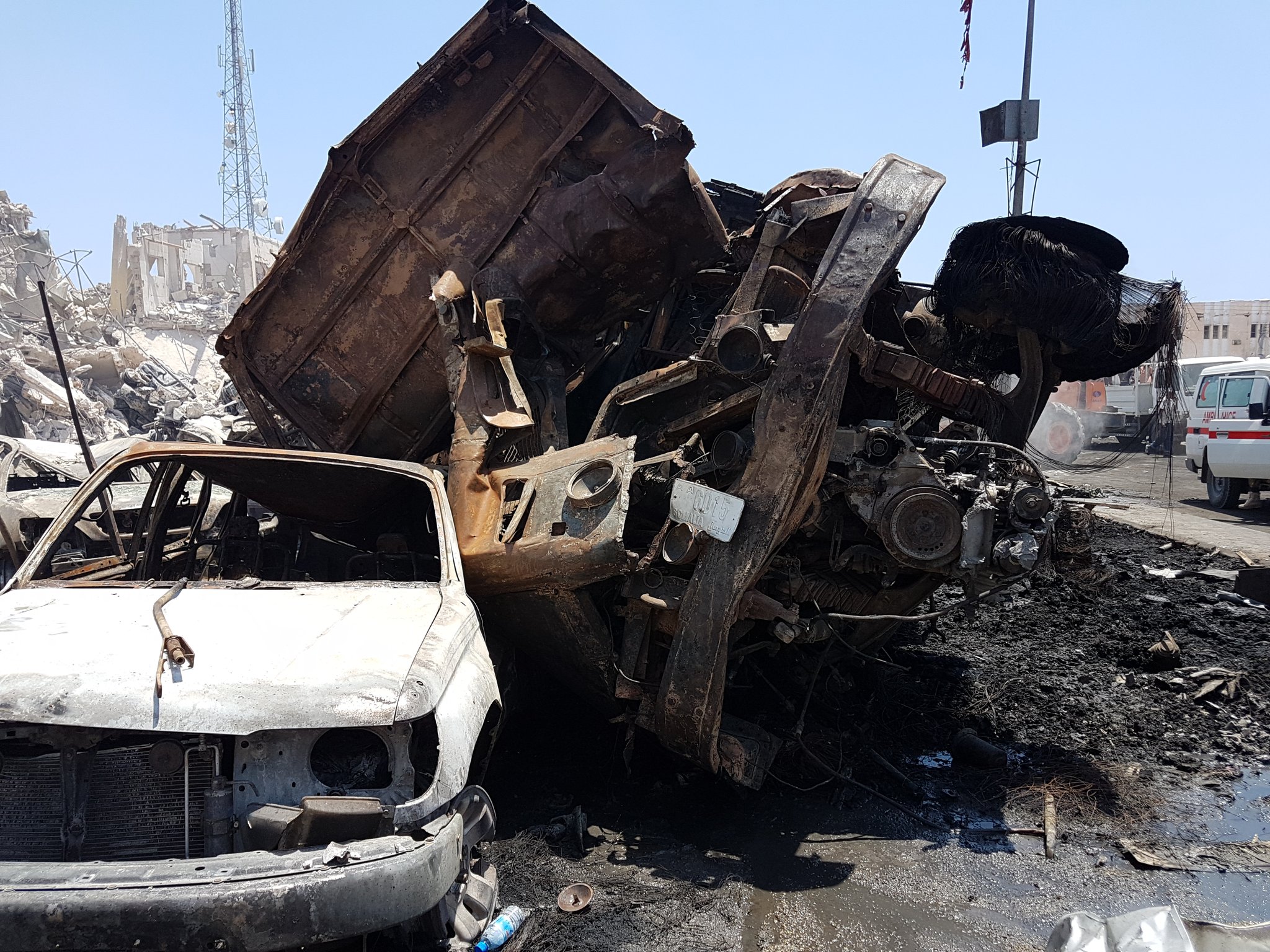 Mogadishu truck bomb explosion