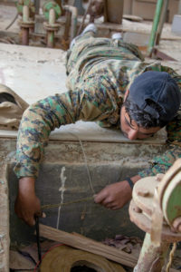 SDF demining training