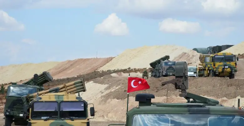Turkish military vehicles in Idlib, Syria