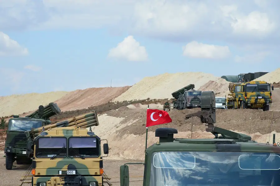 Turkish military vehicles in Idlib, Syria