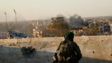 YPJ fighter in Raqqa