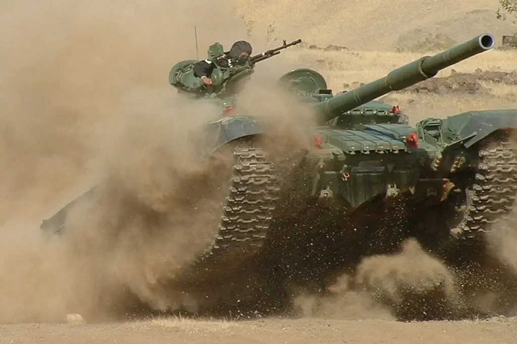 Indian Army T-72 main battle tank