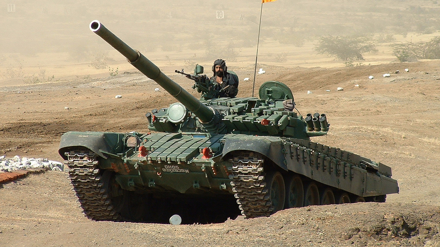 Indian Army T-72 main battle tank