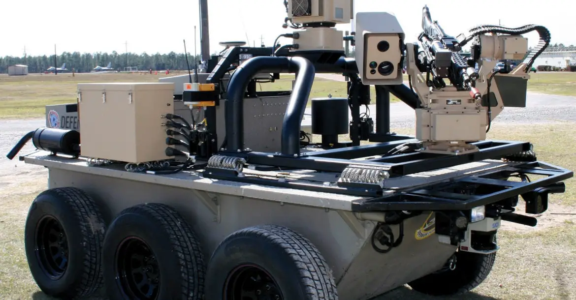 Defender armed autonomous robot