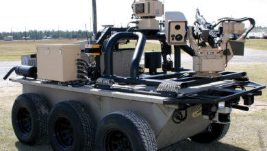 Defender armed autonomous robot