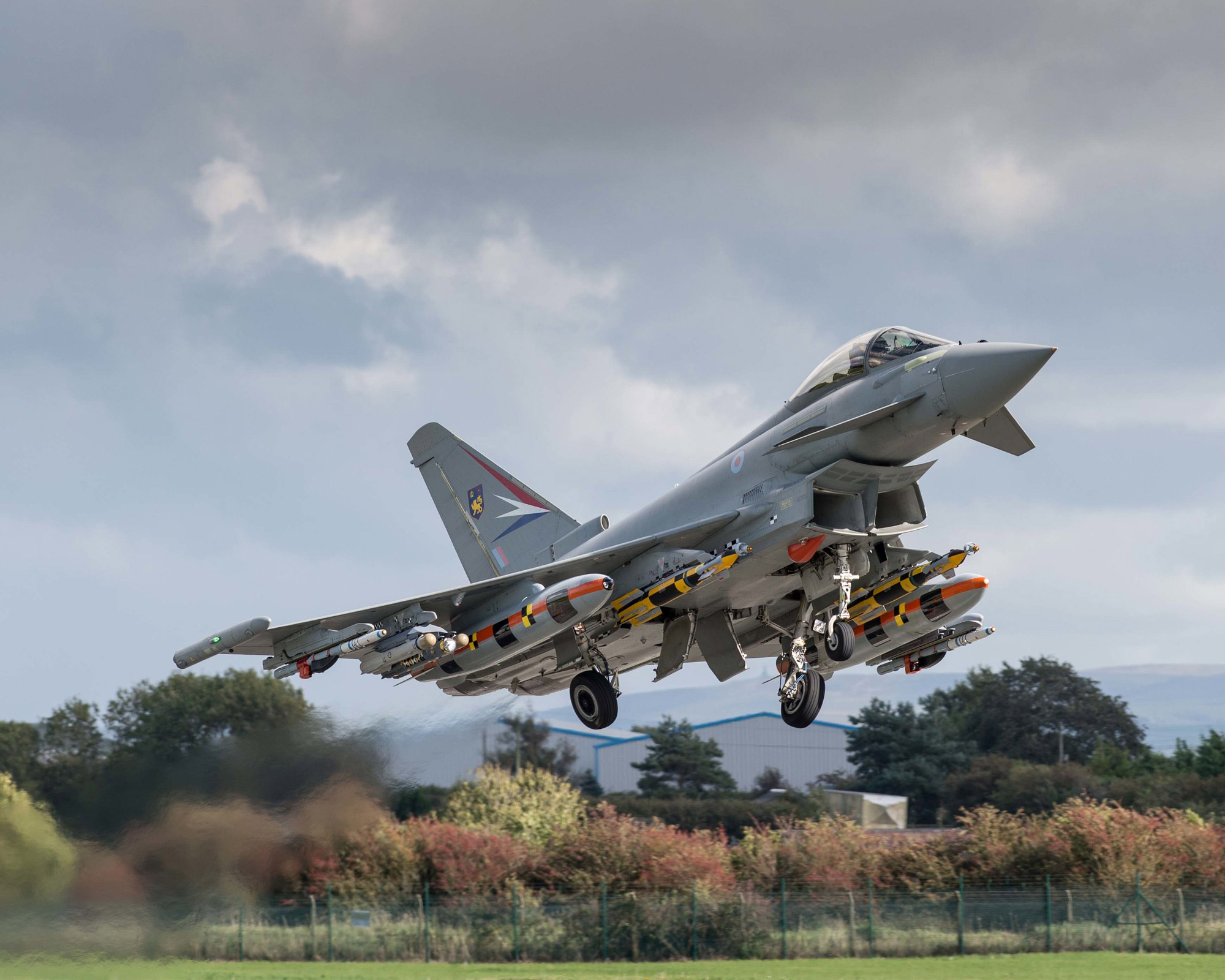 Eurofighter Typhoon carrying Brimstone 2 missiles