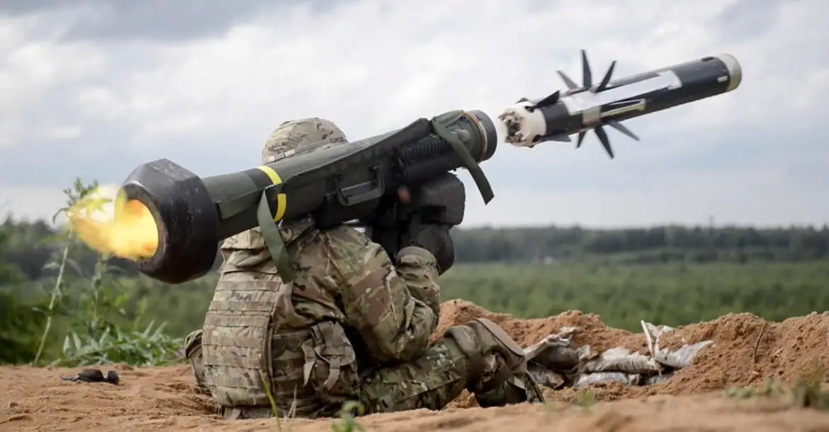 FGM-148 Javelin anti-tank guided missile launch