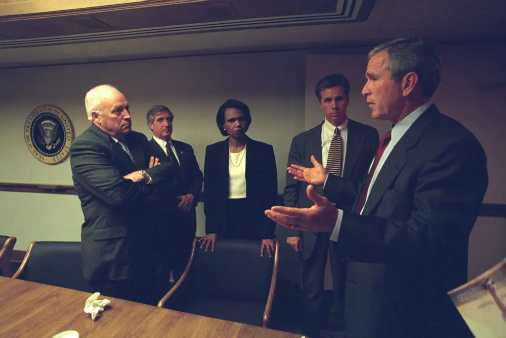 US President George W. Bush on 9/11, 2001