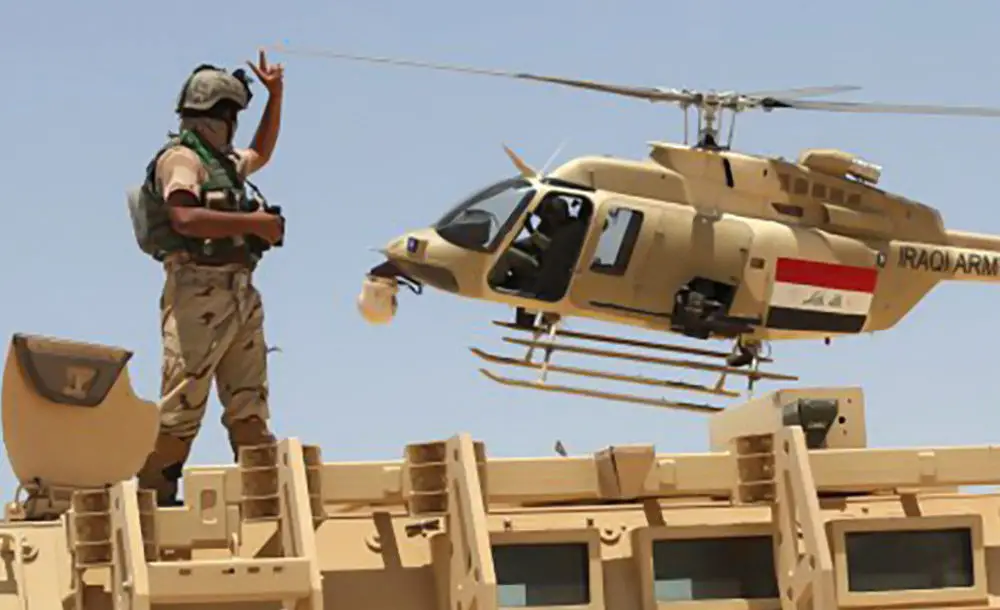 Iraqi army helicopter
