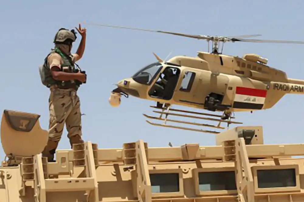 Iraqi army helicopter