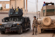 Iraqi security forces near Al Qaim, Iraq