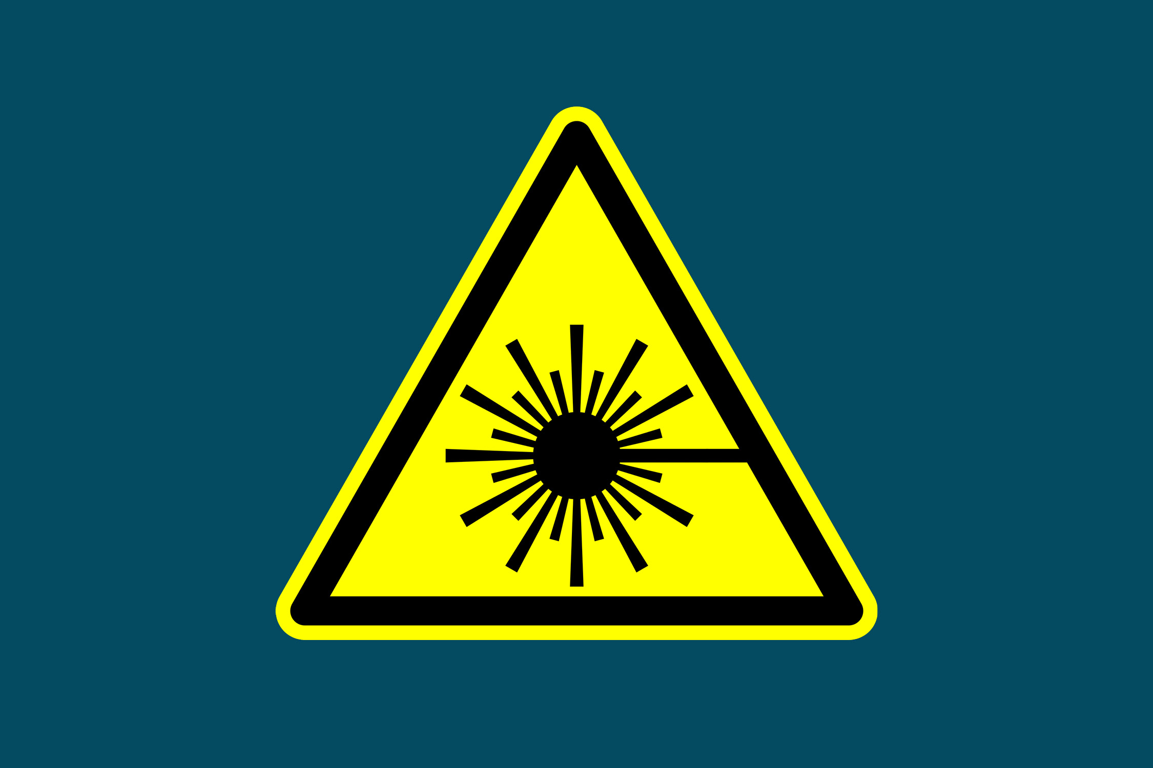 Laser warning symbol