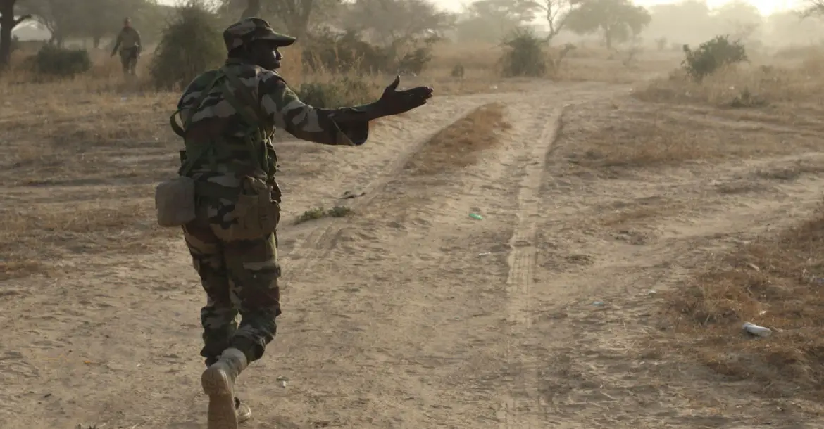 Niger Army patrol leader