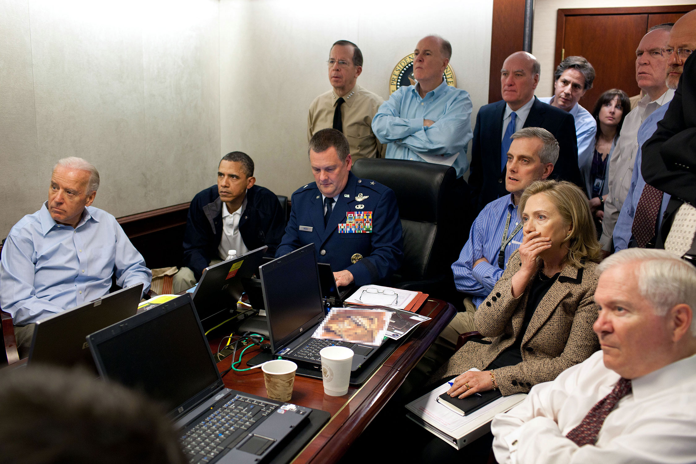 President Barack Obama watches mission against Osama Bin Laden