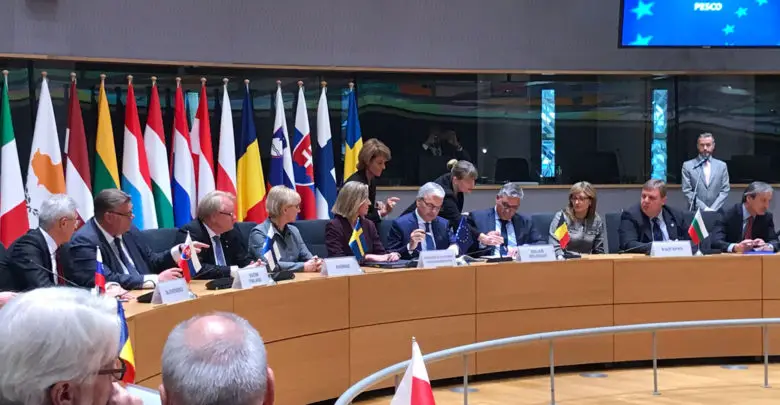 EU PESCO pact signing