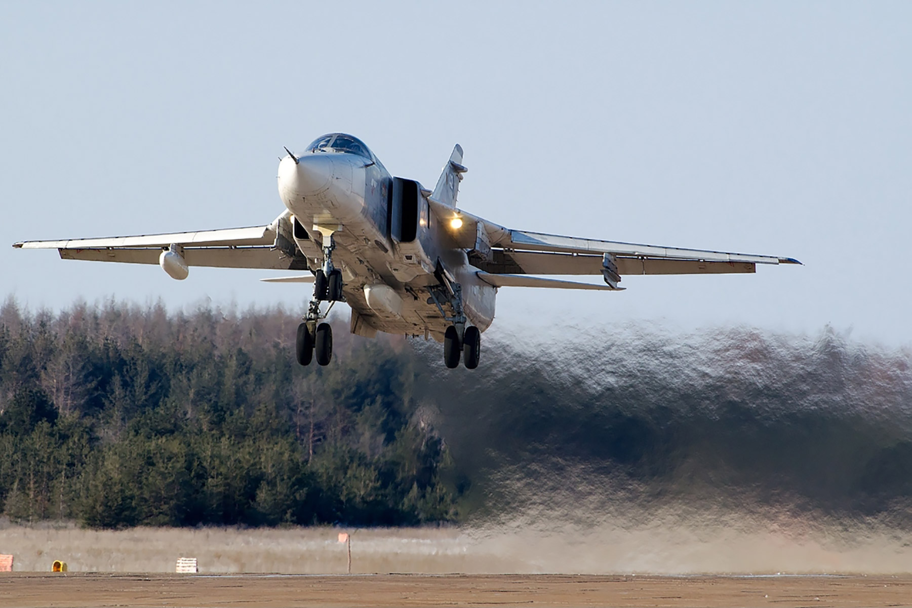 Russian Sukhoi Su-24 takes off