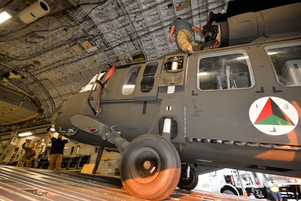 US delivers UH-60 Balck Hawk to Afghan Air Force