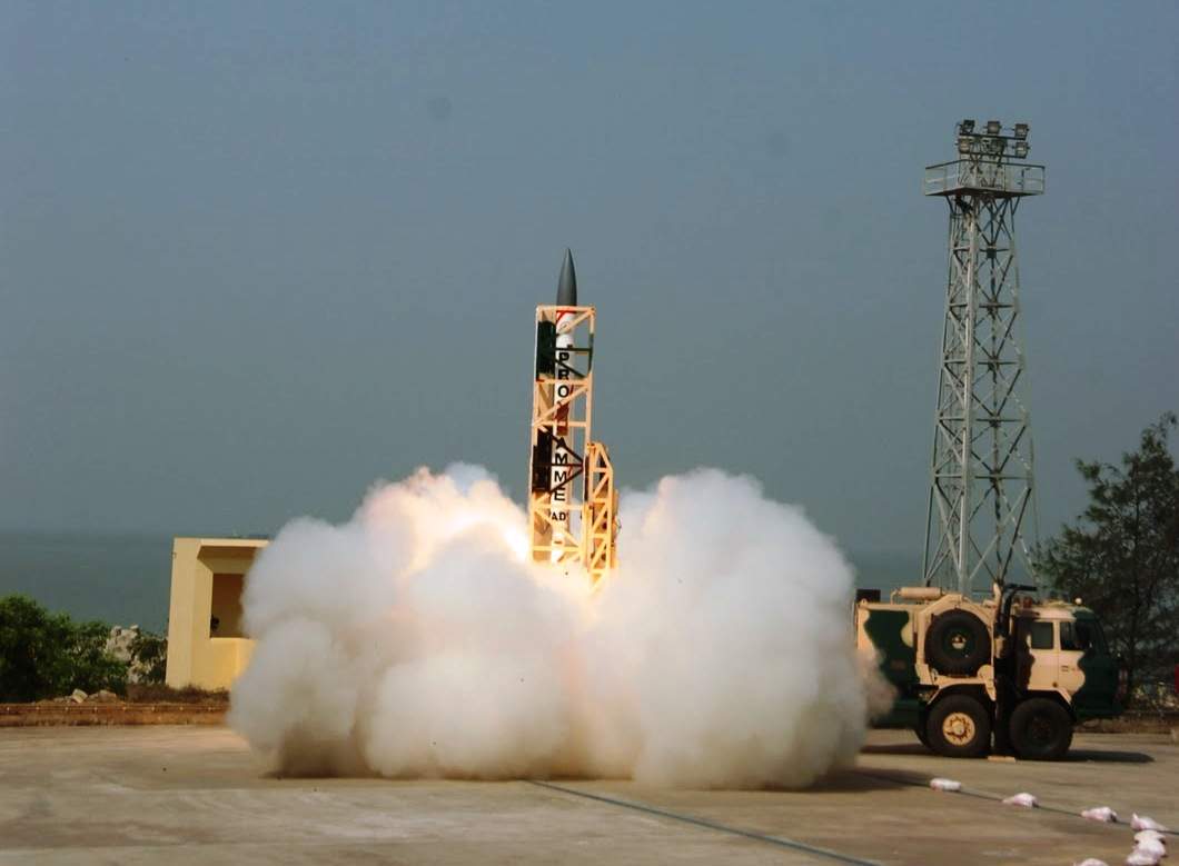 India's Advanced Air Defence missile system test launch