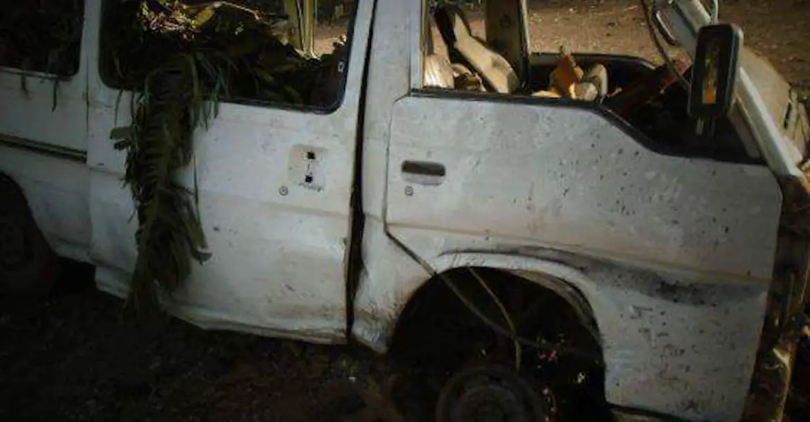 Minibus said to be hit by a US airstrike near Mogadishu, Somalia