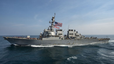 US Navy Arleigh Burke-class guided-missile destroyer USS Hopper (DDG 70)