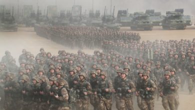 China's People's Liberation Army troops