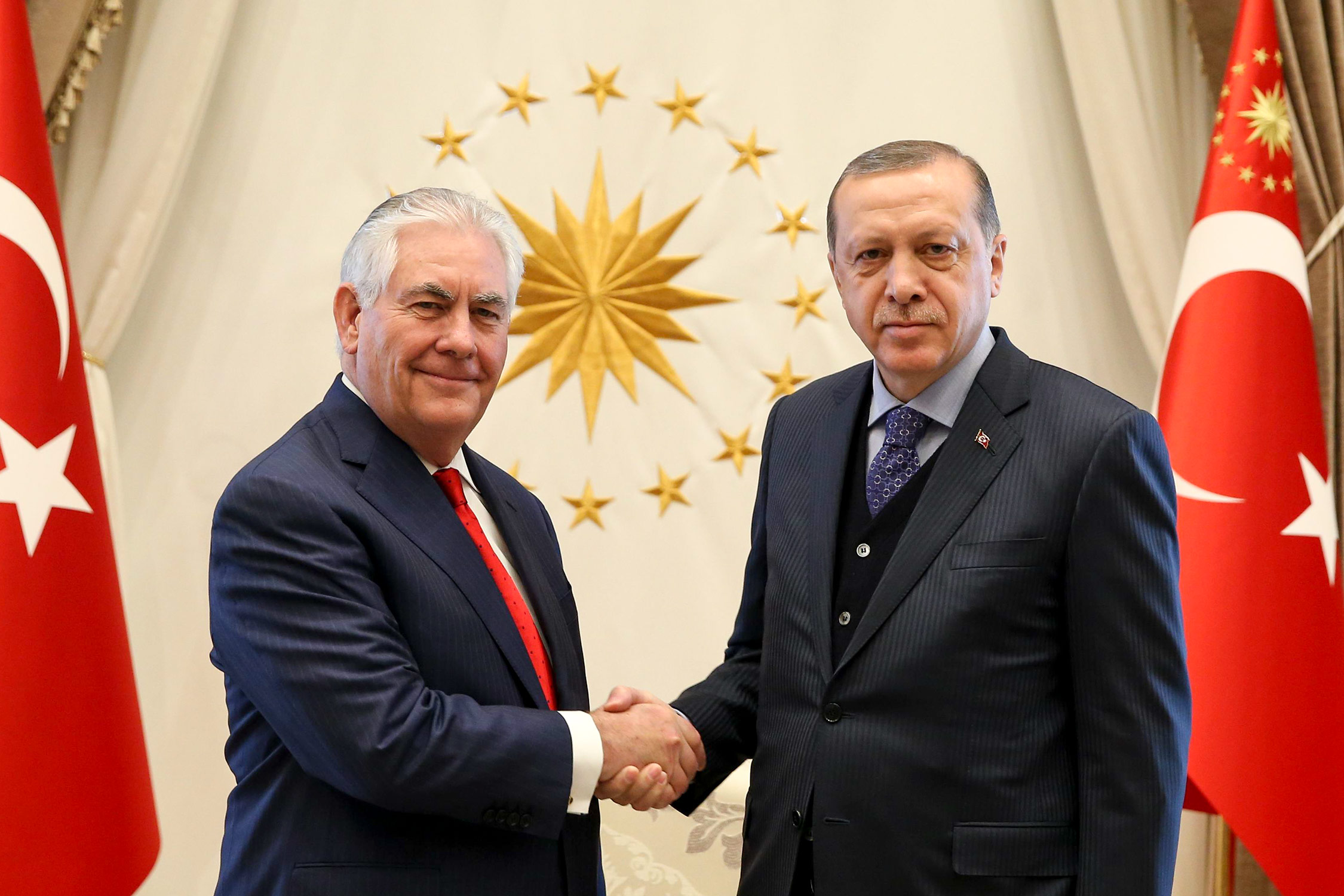 Rex Tillerson with Recep Tayyip Erdogan