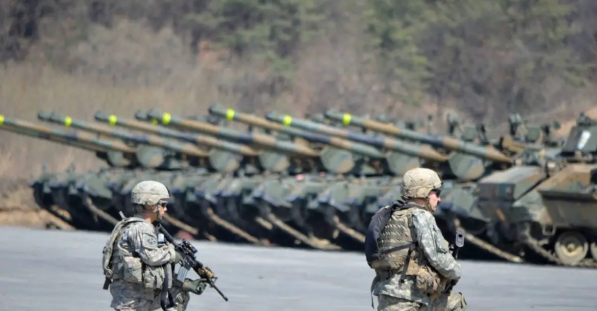 US troops participate in the Foal Eagle exercise in South Korea