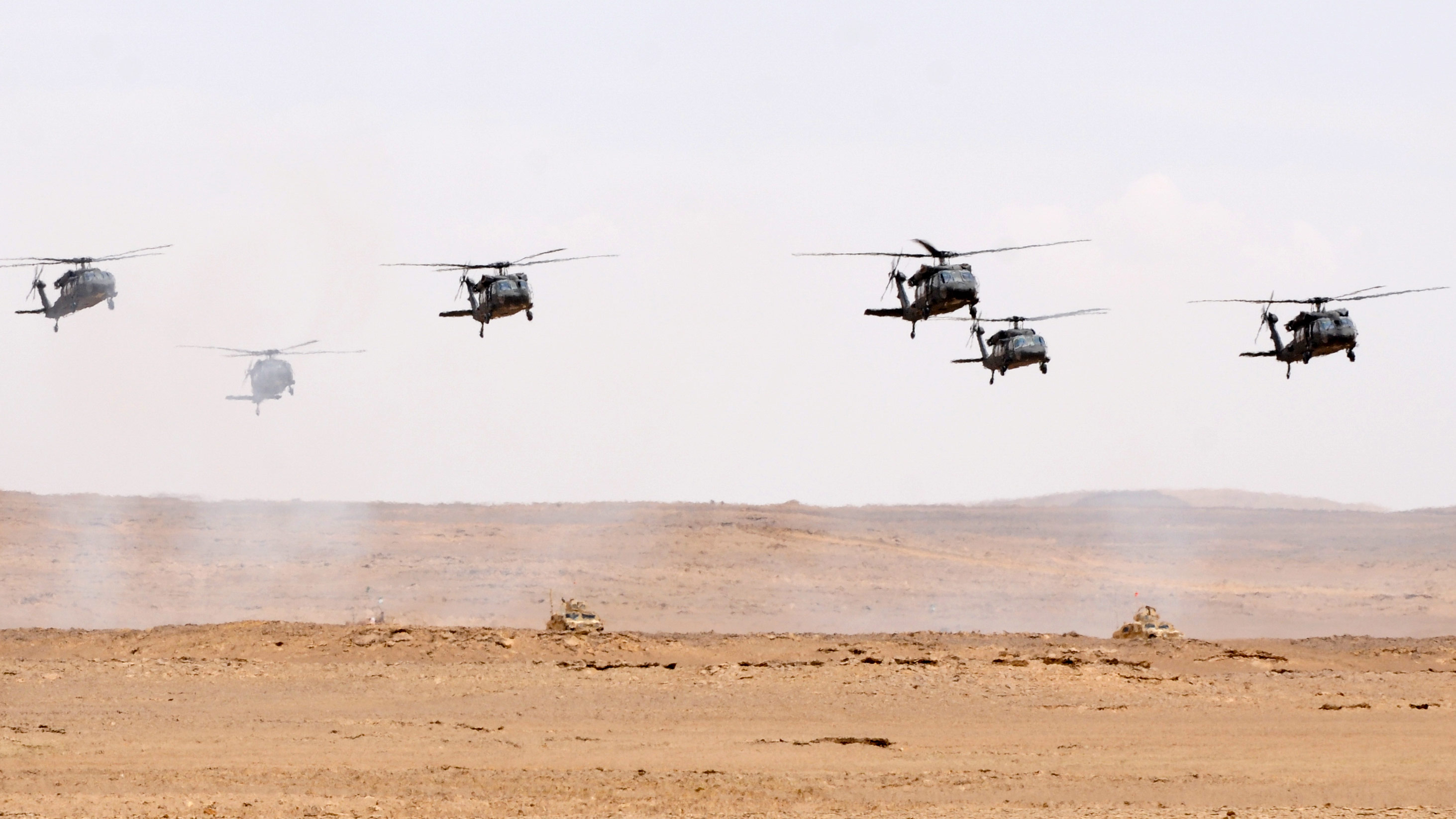 UH-60 Black Hawk helicopters in Saudi Arabia