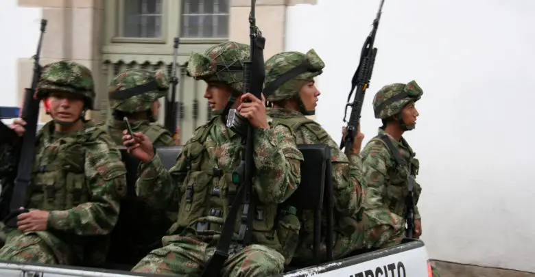 Colombia military police