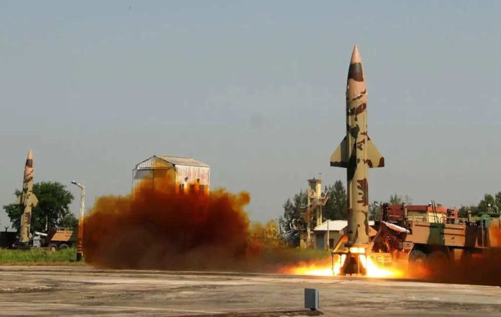 India's Prithvi-II short-range missile
