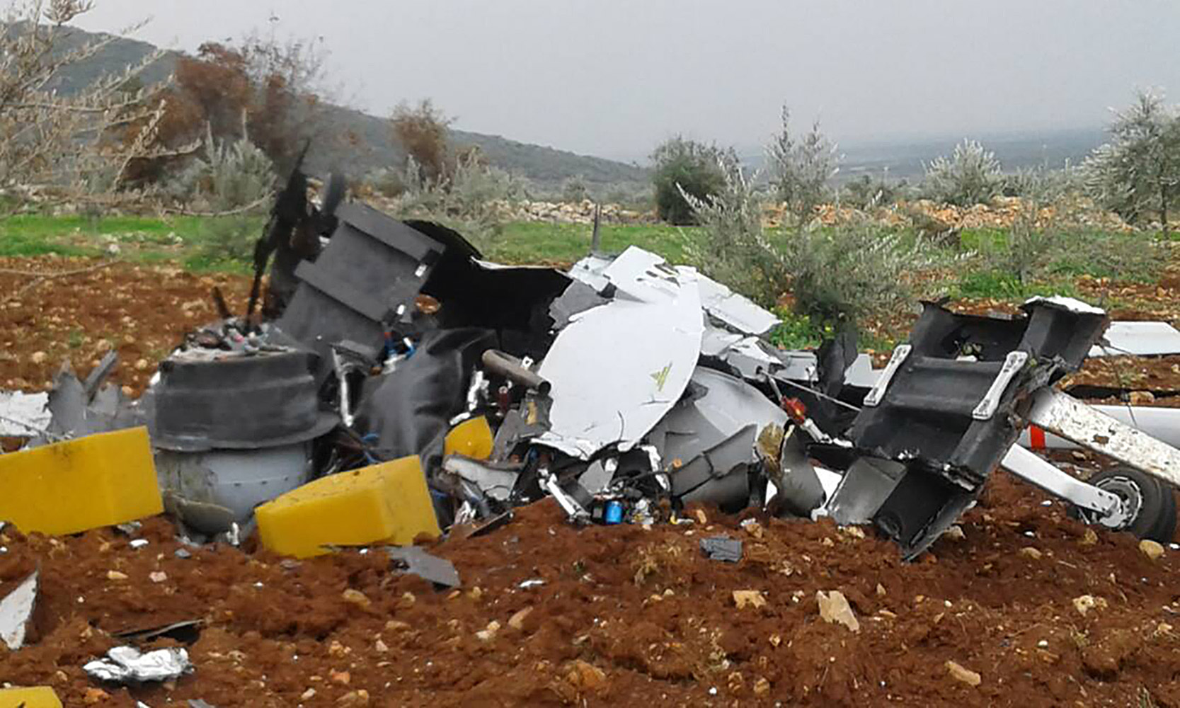 Turkish Bayraktar drone crash Afrin
