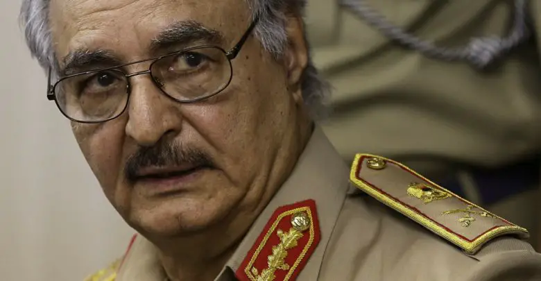Former Libyan General Khalifa Haftar.