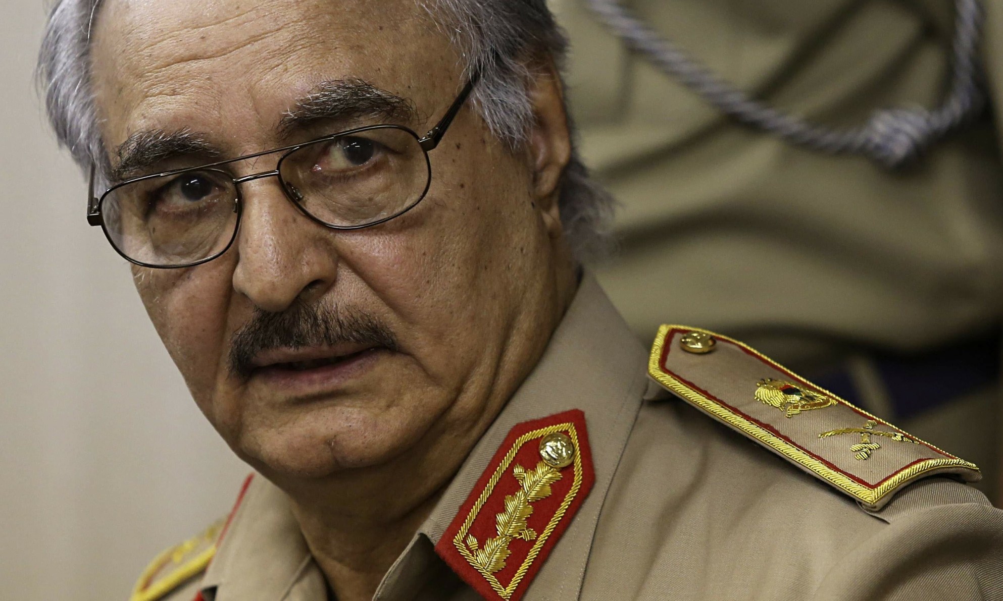 Former Libyan General Khalifa Haftar.