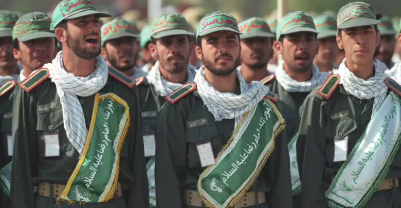IRGC and Basij in Mashhad, Iran