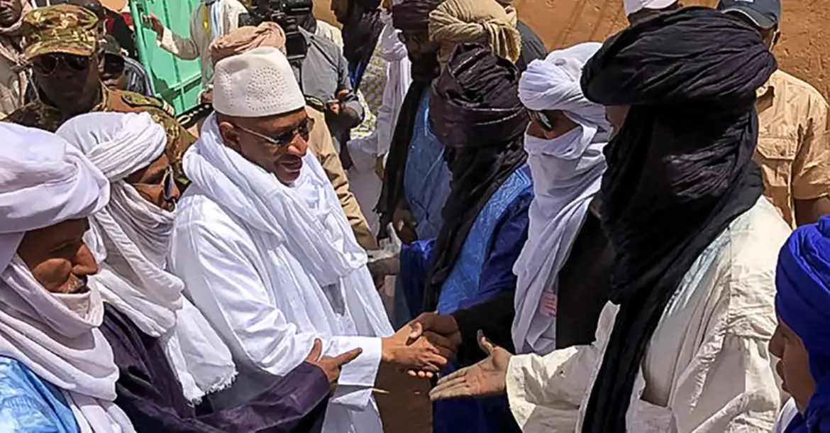 Mali's Prime Minister Soumeylou Boubeye Maiga vists Kidal