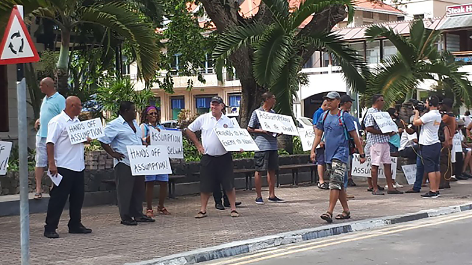 Seychelles India Assumption island deal protest