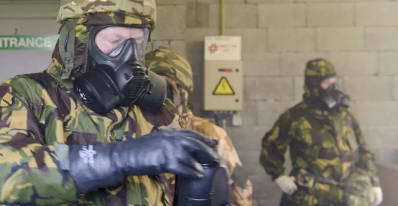 UK forces train on CBRN procedures