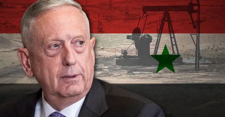 US Secretary of Defense James Mattis and Syria's oil