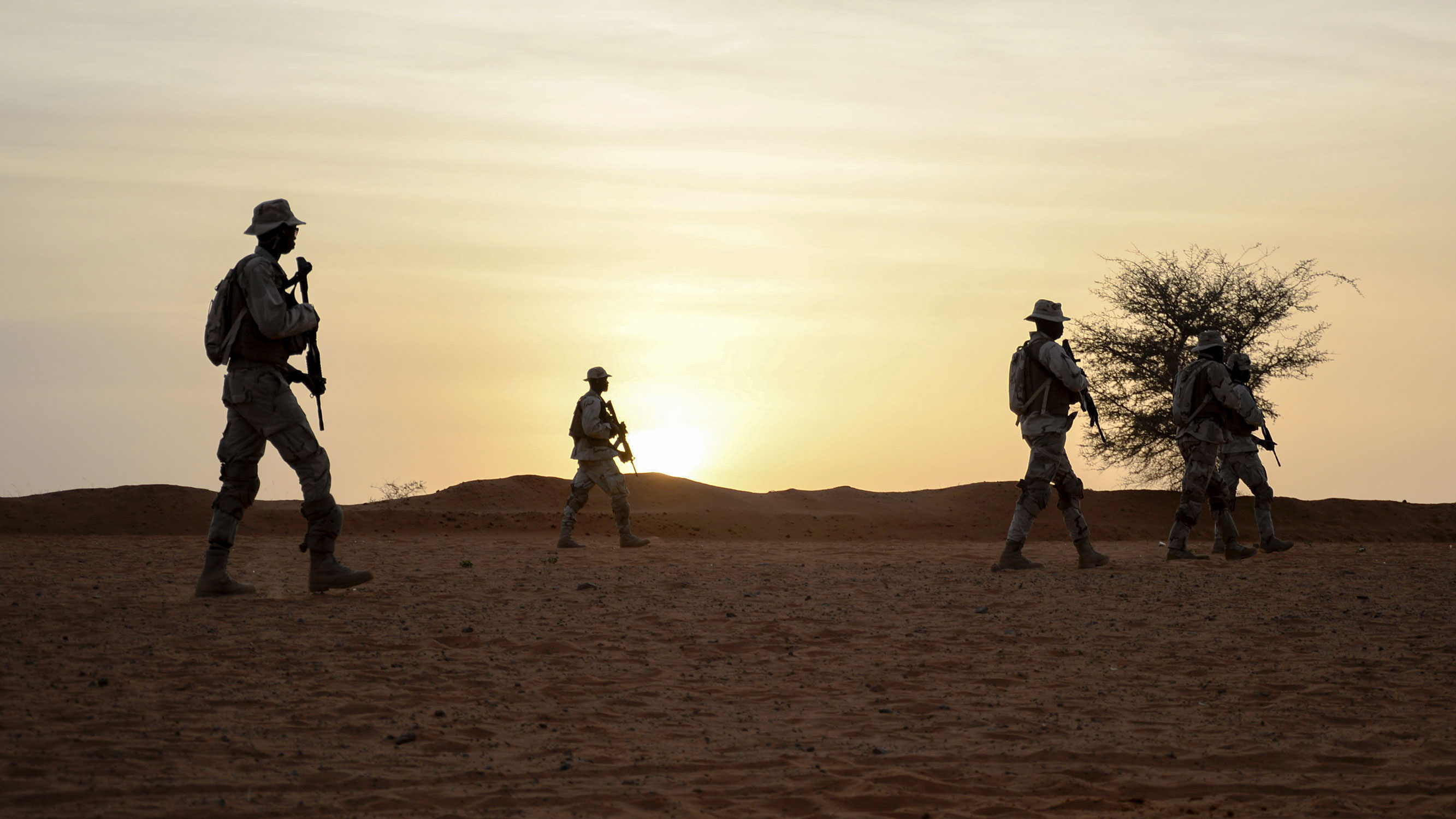 Senegal soldiers train in the Sahel