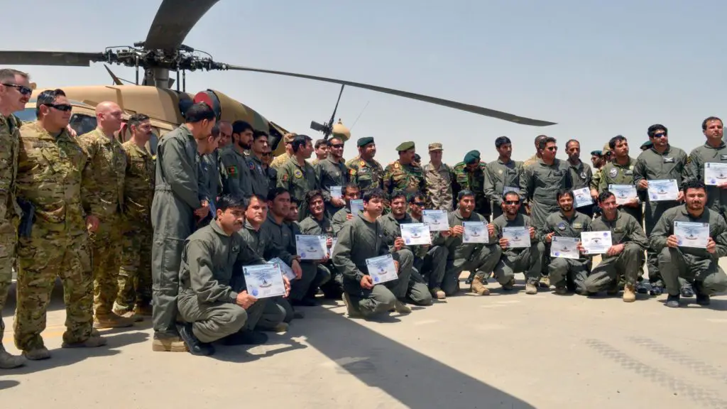 Afghan Air Force UH-60 Black Hawk pilots