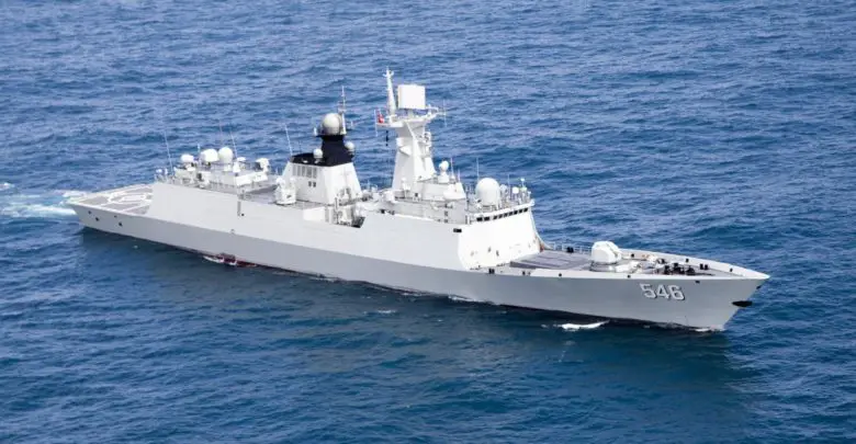 Chinese guided-missile frigate Yancheng