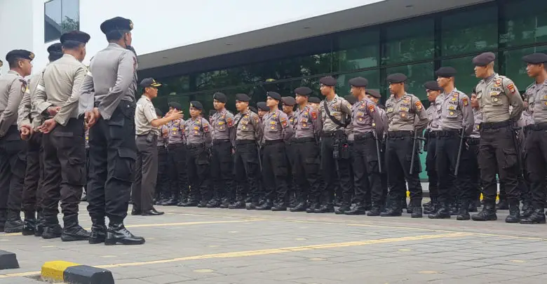 Indonesian national police in Jakarta