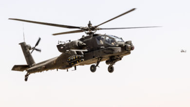 US Army AH-64E Apache helicopter in Afghanistan