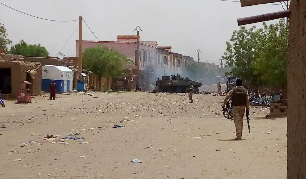 Aftermath of attack on French forces in Gao, Mali