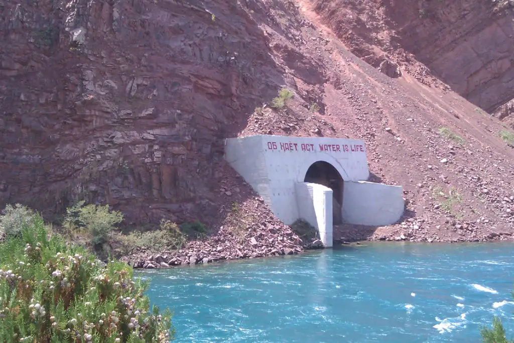 Nurek Dam in Tajikistan