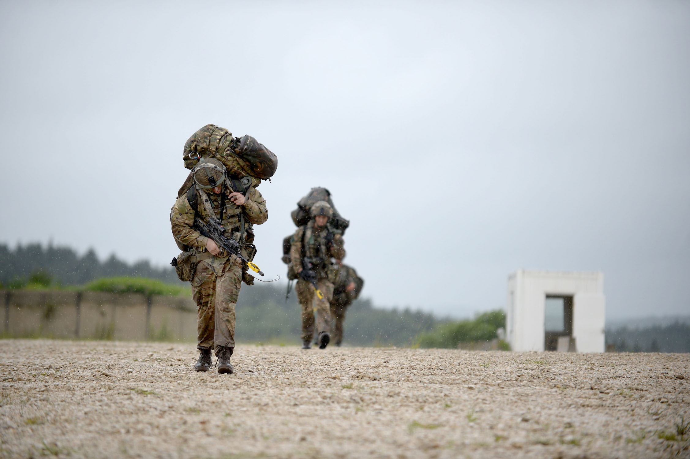 British Paratroopers training alongside NATO counterparts during the multi-national Exercise Swift Response in Germany in June 2016.