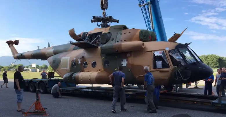 Afghan Mi-17 helicopter repaired by NATO