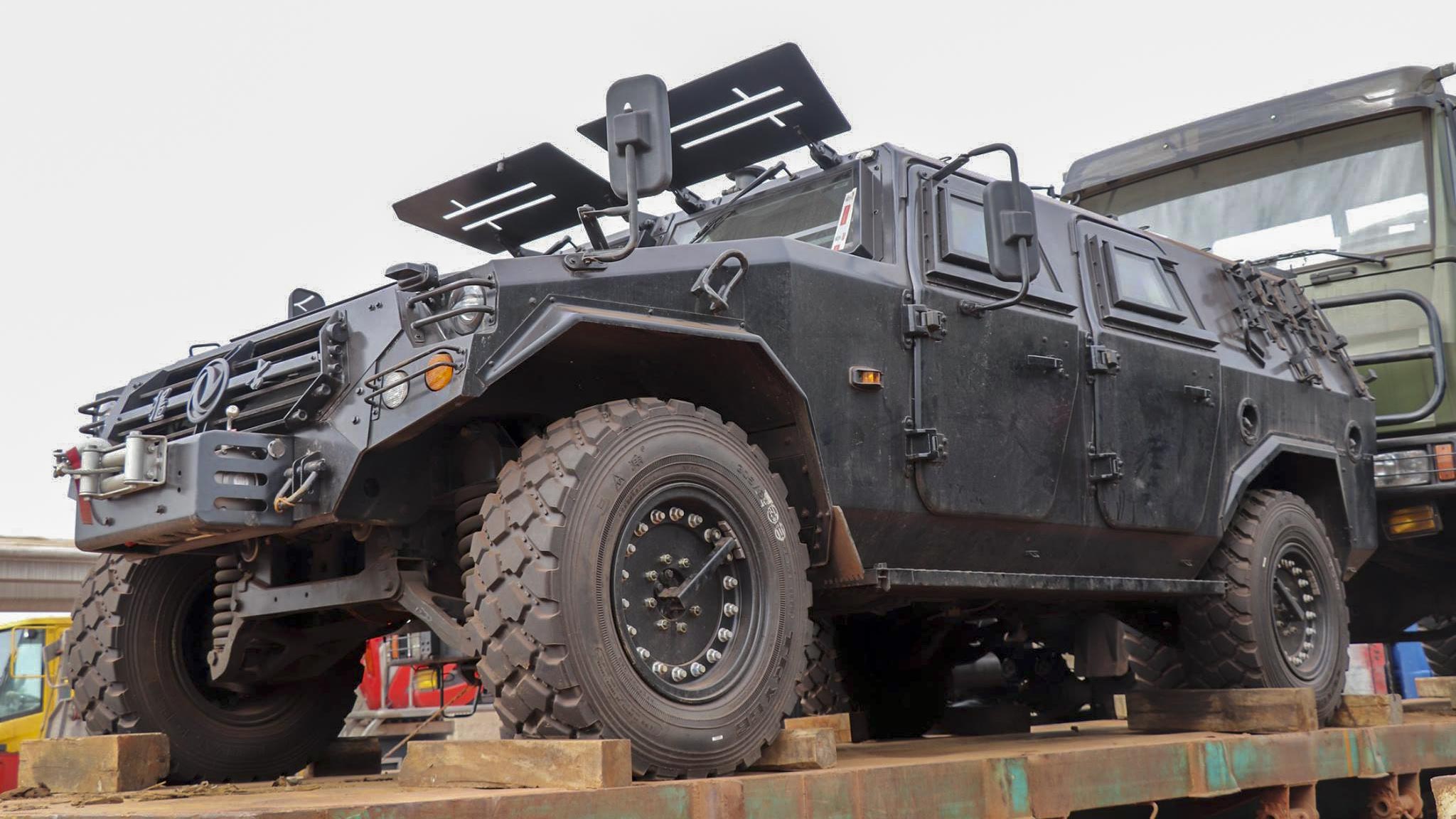 China donates vehicles to CAR's military