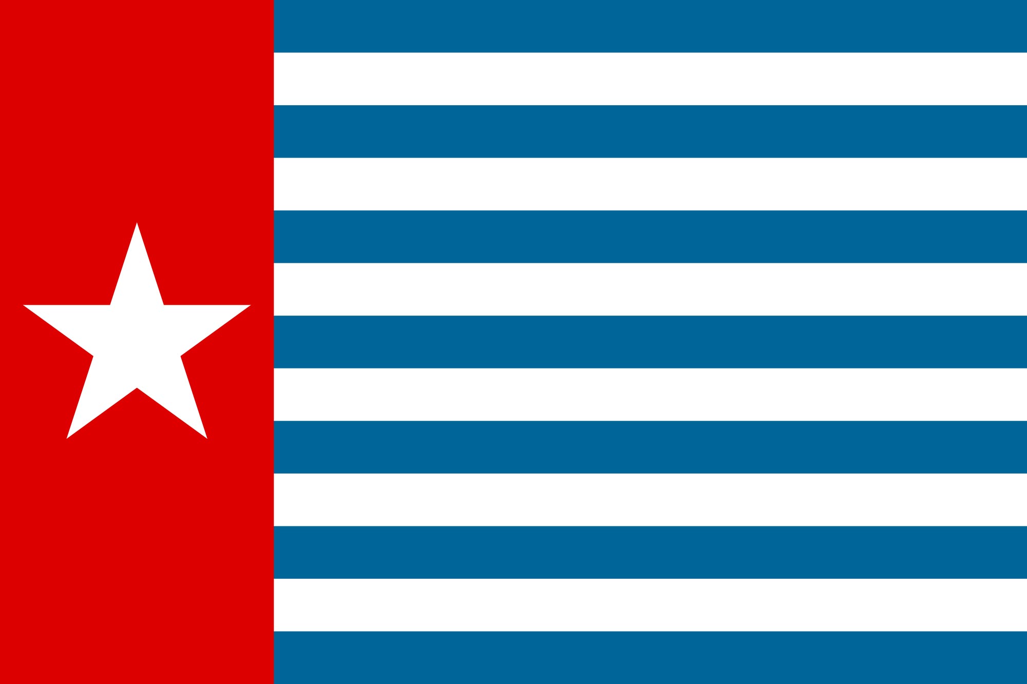 Morning Star flag Papua